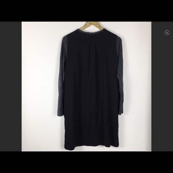 Loft Grey & Black Mixed Sweater Dress - Picture 3 of 4